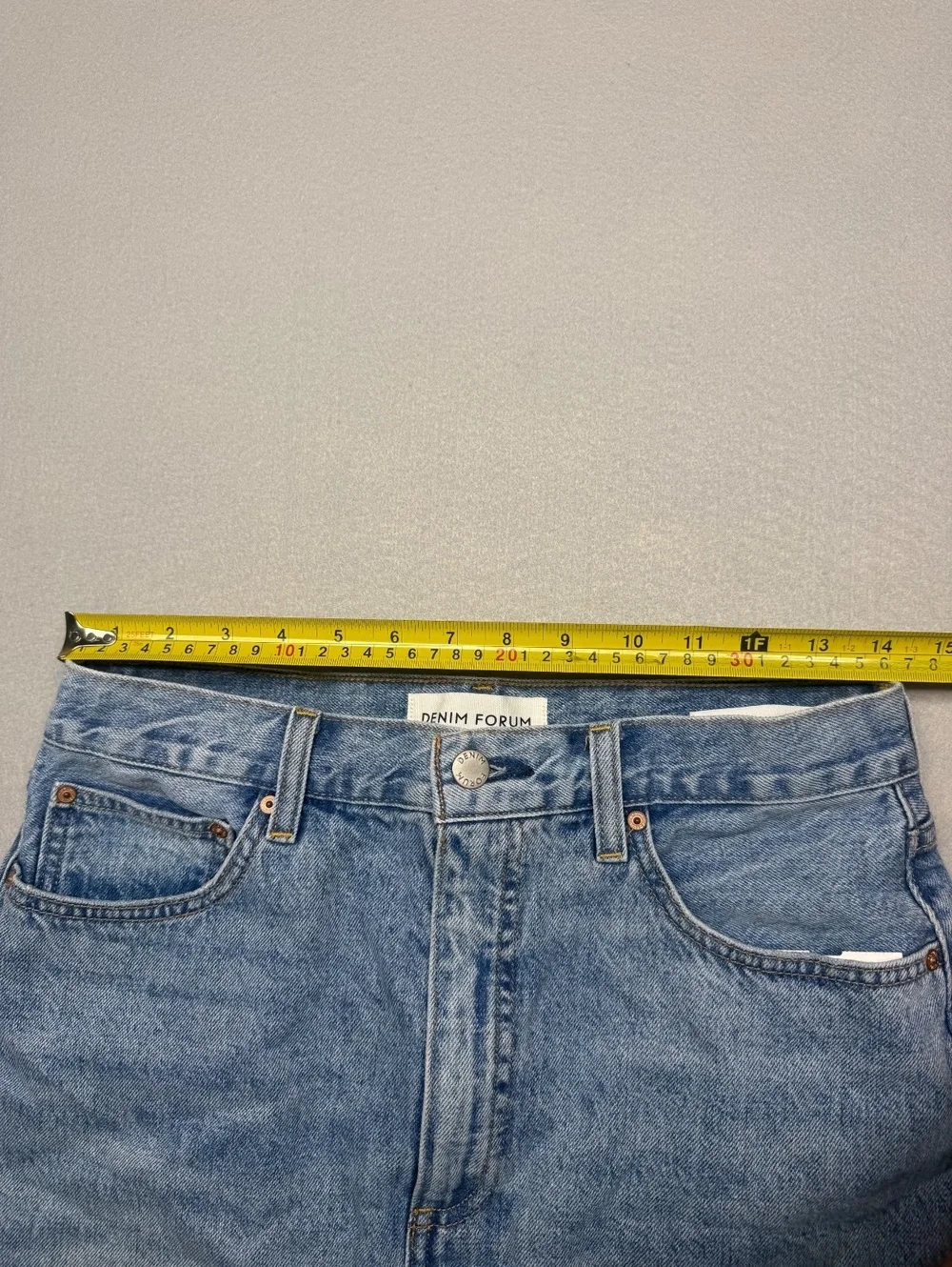 Denim Forum The '90s Halle Skirt Women 29 Light Blue Denim
